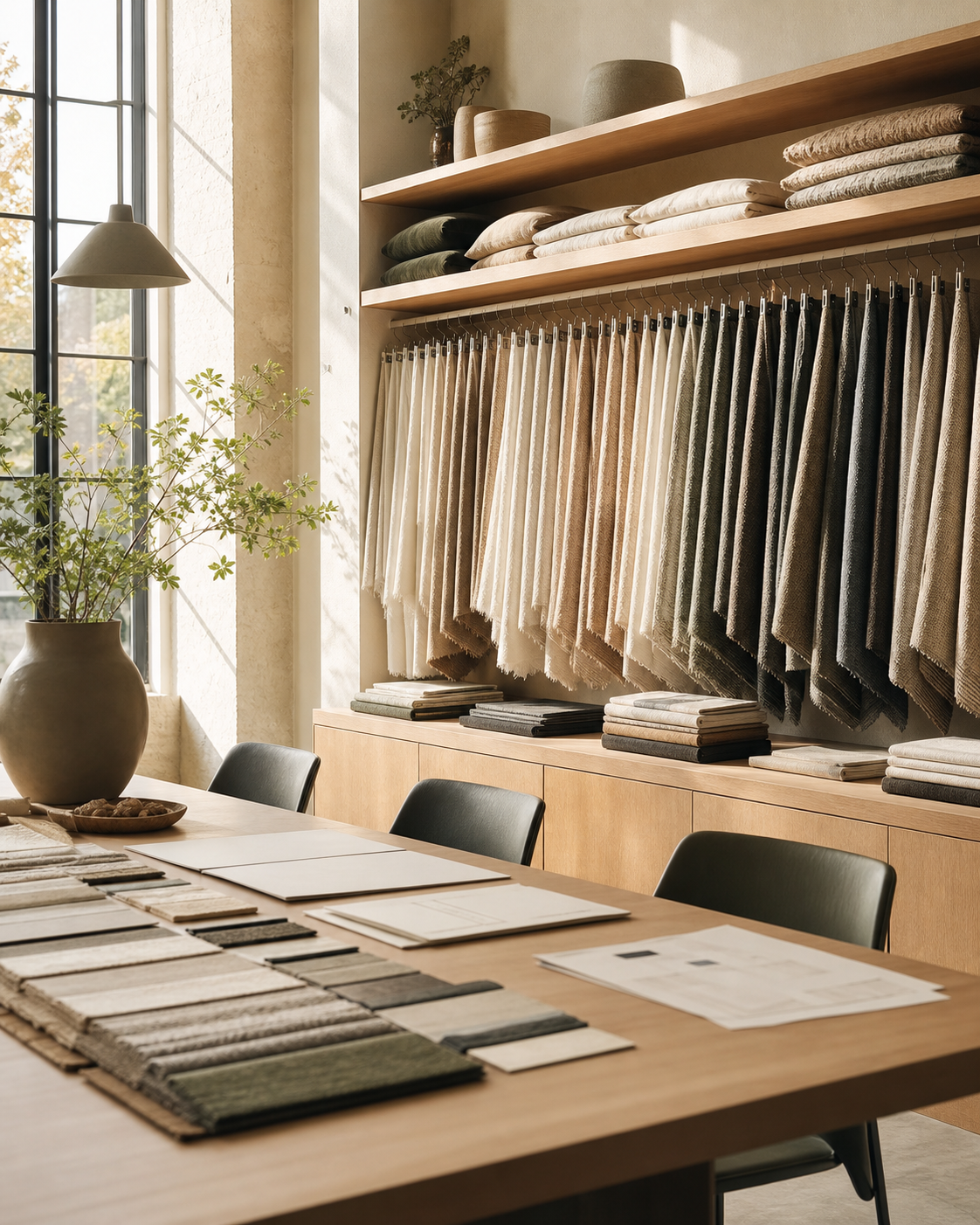 Textile sample library prepared for product development